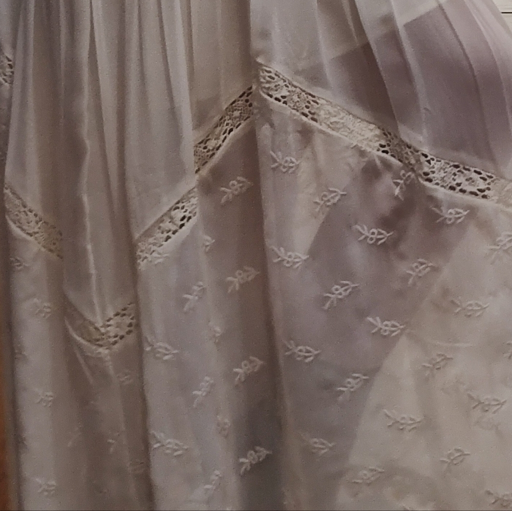 Elegant Cream Lace Maxi Overall Dress ♥️ NWOT - Picture 5 of 10